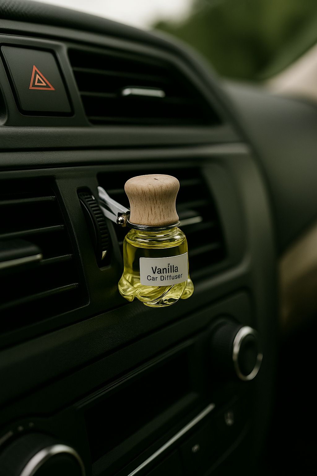 Vanilla Musk Car Air Freshener | Wooden Diffuser – Hanging or Clip