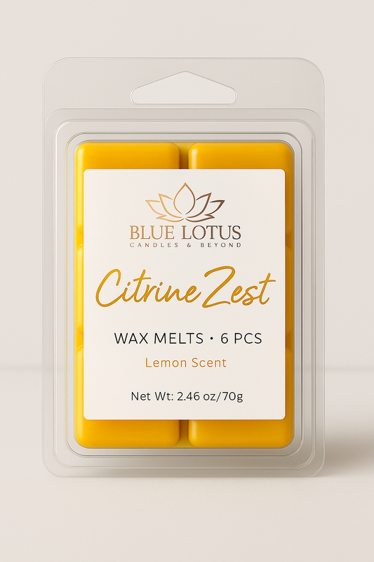Citrus Zest  Wax Melts for Warmer – 6 Cubes | Bright Citrus Scent (2.46 oz)