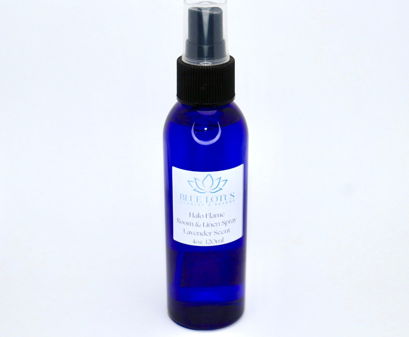 Halo Flame Room & Linen Spray – Lavender Scent – 4oz Aromatherapy Mist – Calming Spiritual Spray – Fabric & Room Freshener